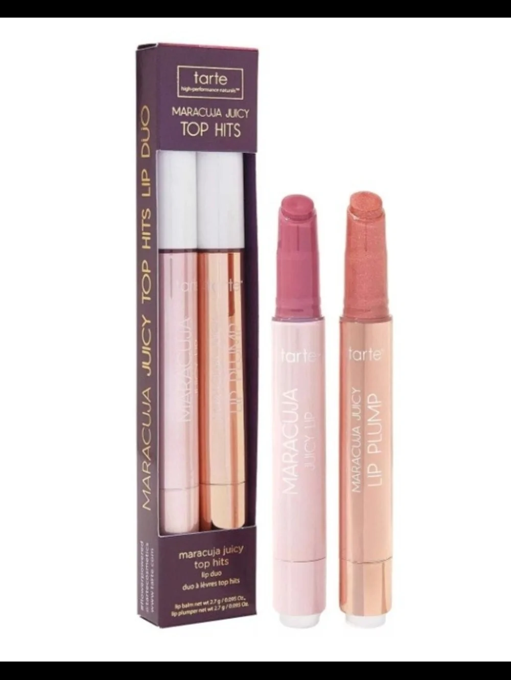 Tarte Maracuja Juicy Squad Lip Set - Lipstick & Lip Plump - NEVER USED